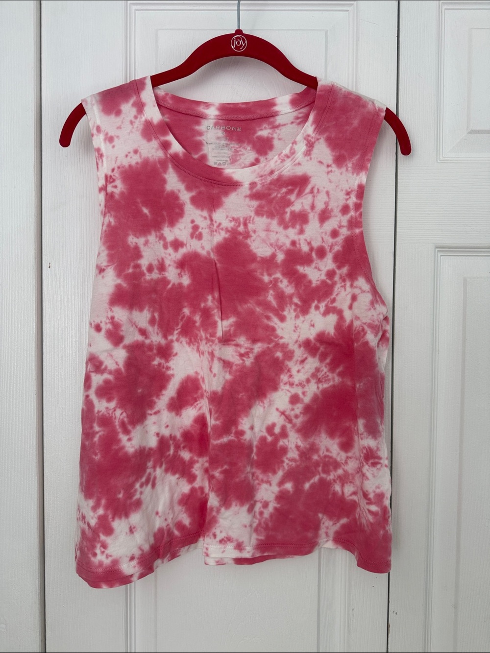 Carbon38 Pink Tie-Dye Muscle Tank Size M NWT Athletic Activewear